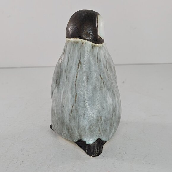 Signed AD Andersen Design Studio Pottery Baby Penguin Chick Bird Figurine - Picture 6 of 8
